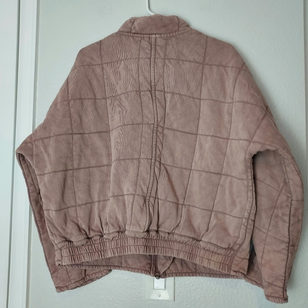 Free People Dolman Quilted Knit Jacket Oversized Medium - Picture 6 of 16
